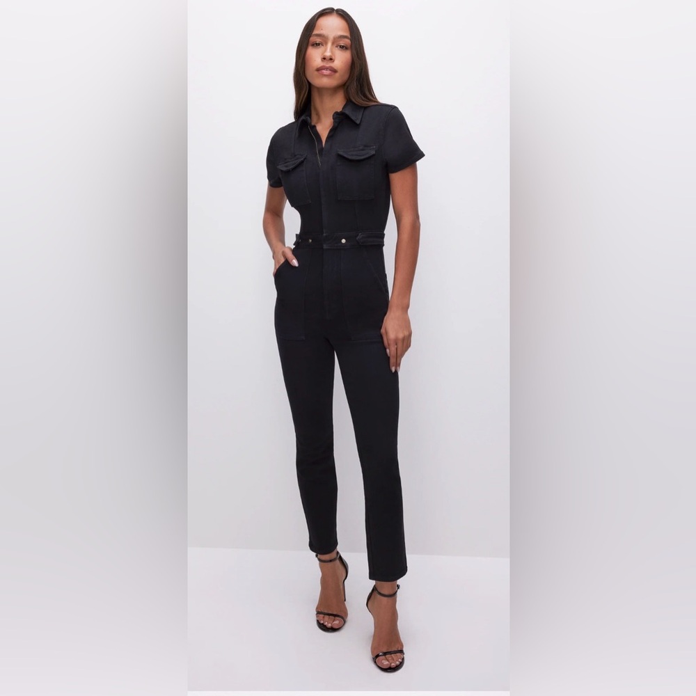 Good American Black Fit For Success Jumpsuit - New With Tags - XS